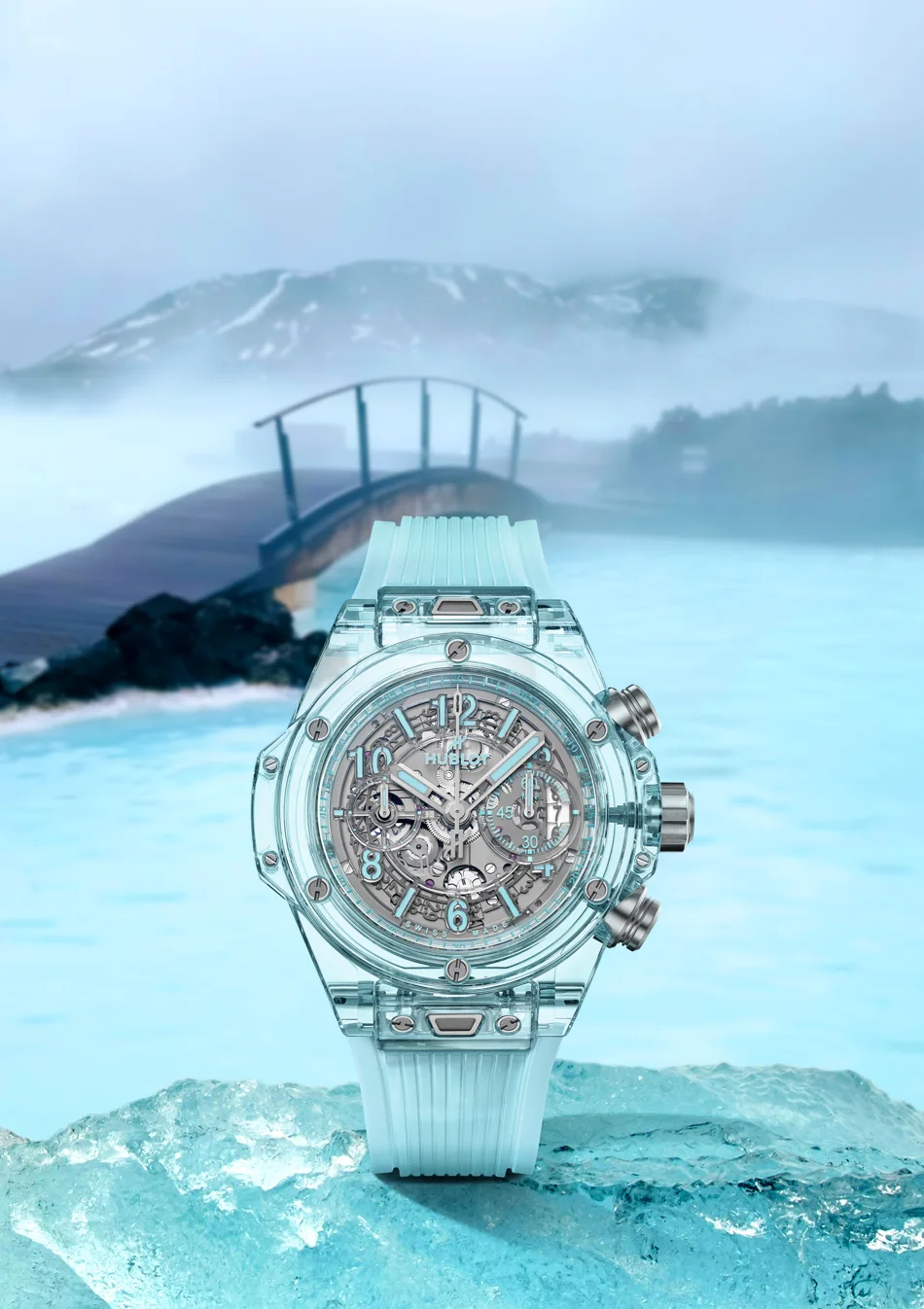The Sapphire Color Master Strikes Again! HUBLOT’s Lake Blue New Watch Brings Cool Refreshment