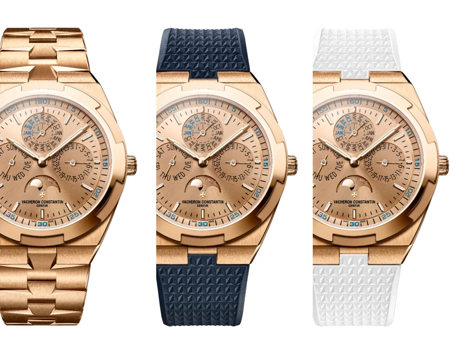 Vacheron Constantin Overseas Ultra-Thin Perpetual Calendar Debuts in Burgundy Red and Pink Gold